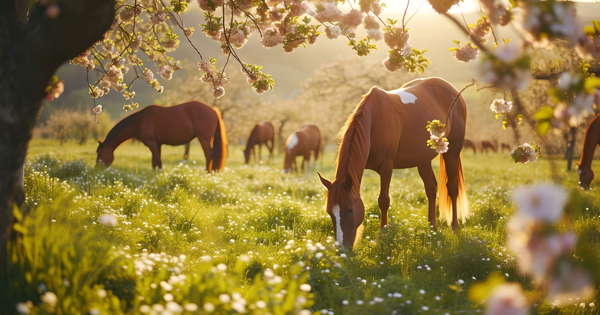La phytothérapie pour les chevaux